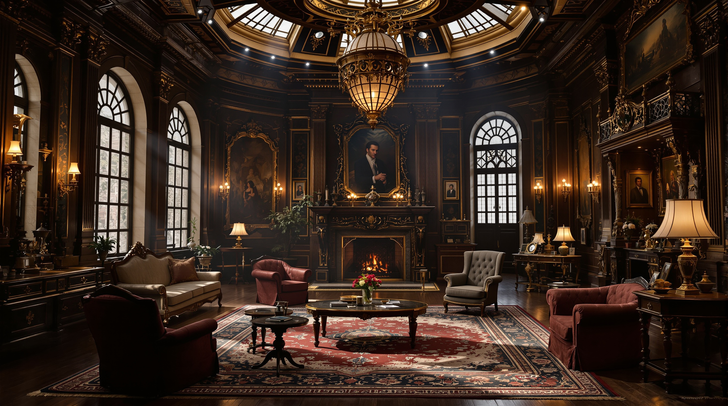 Décor intérieur cinématographique — 217 Sets